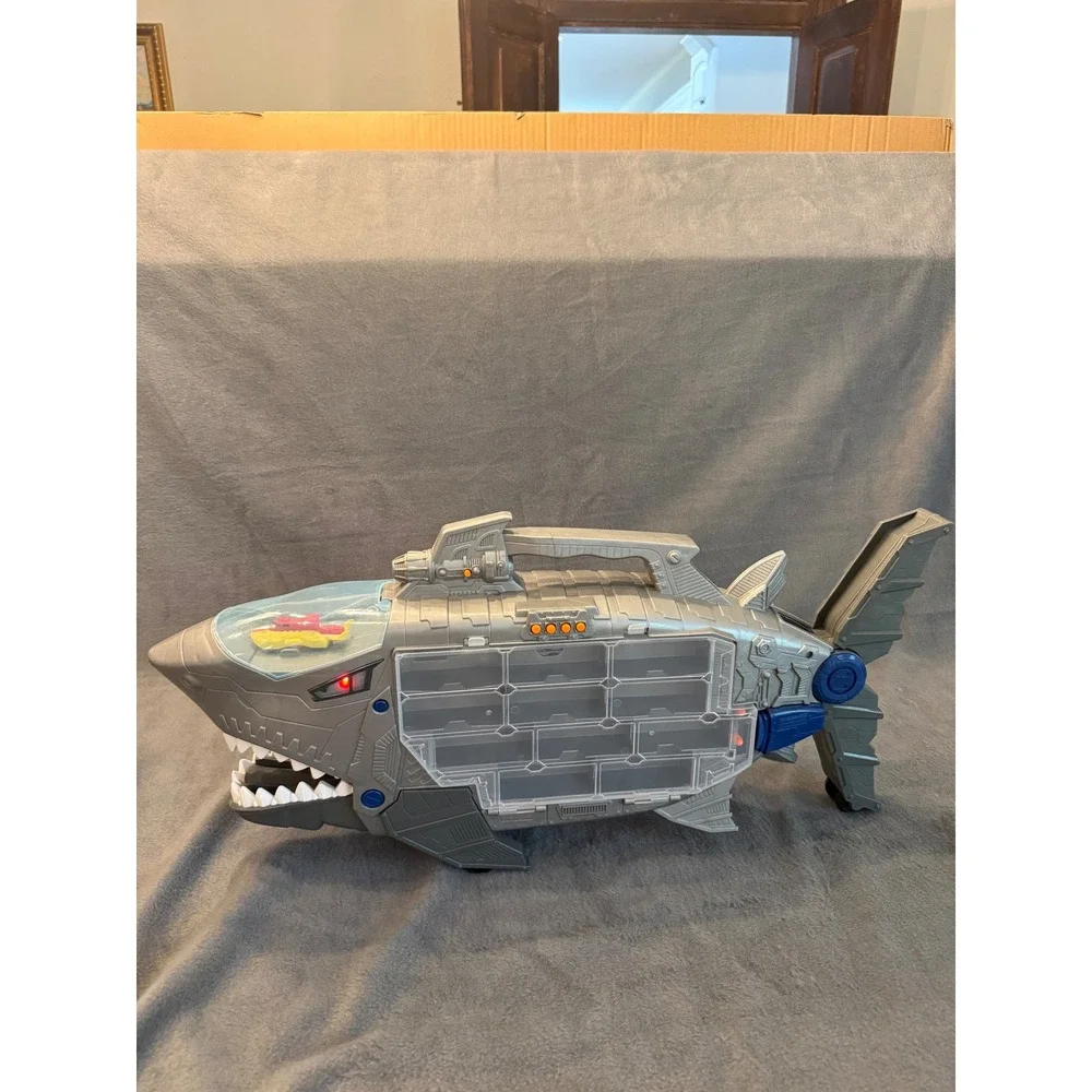 Adventure Force Shark Strike Submarine Toy Carrier with Lights and Sounds Gray